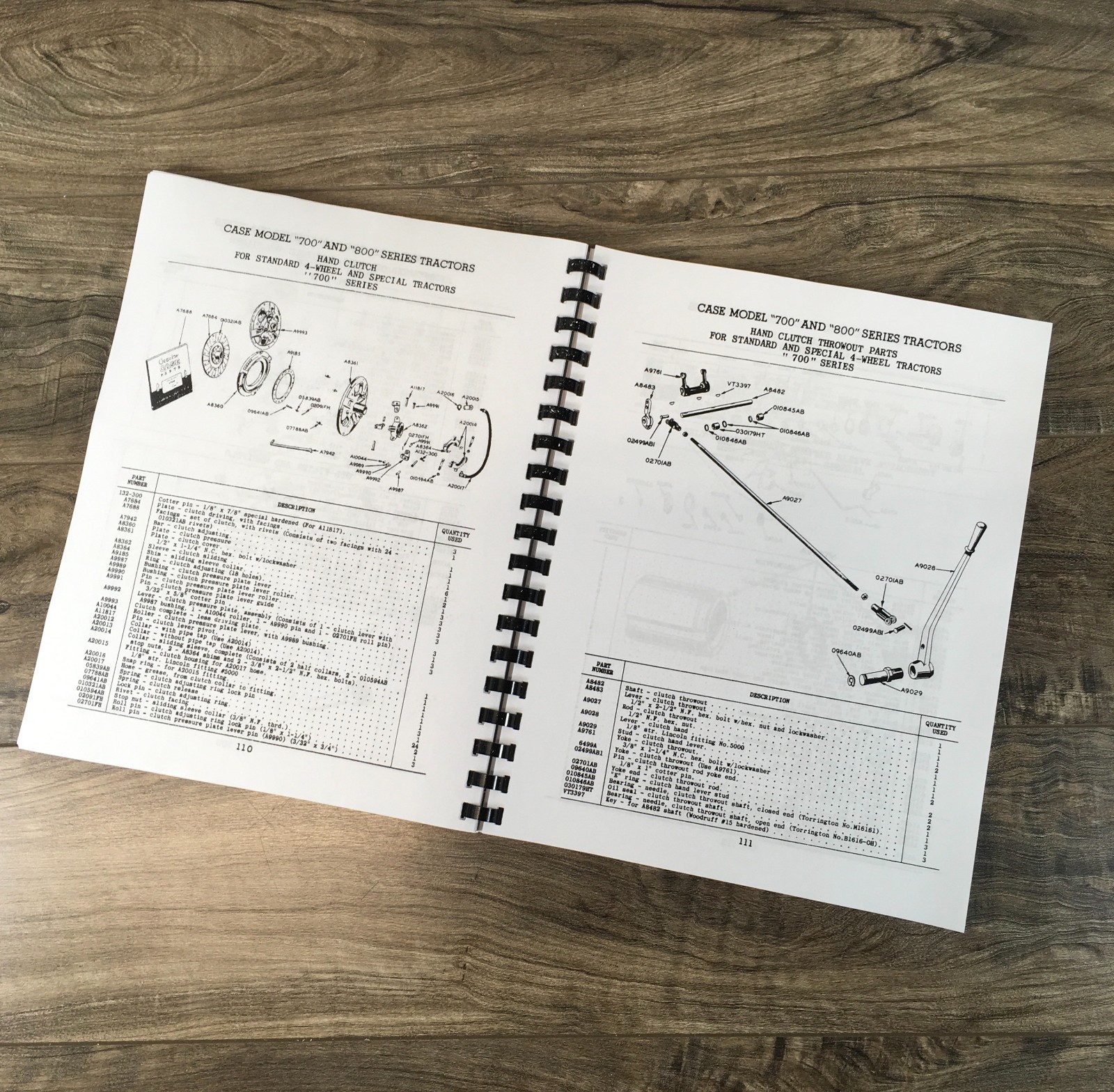 Case 700 Series 710B 712B 713B Gas Tractor Parts Catalog Operators Manual Set - Image 4