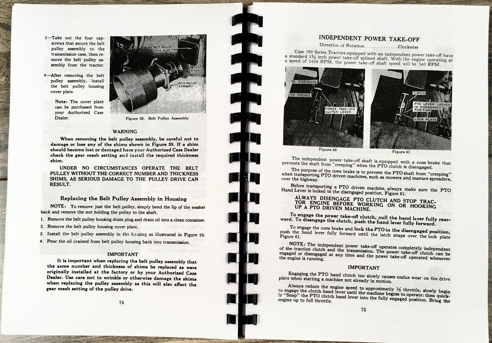 Case 700B 710B 712B 713B Gasoline Tractor Operators Manual Owners Book - Image 6