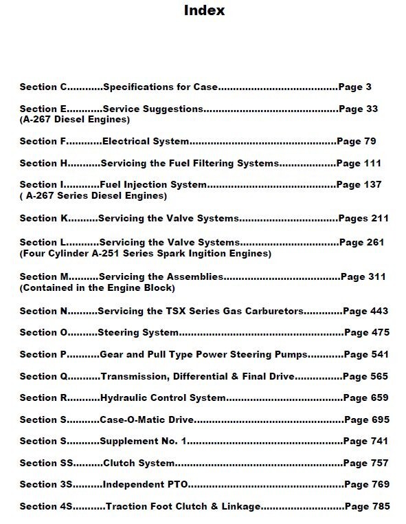 Case 700B 710B 711B 712B 713B Gasoline Tractor Service Manual Parts Operators - Image 4