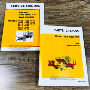 New Holland 1046 Bale Wagon Service Manual Parts Catalog Repair Shop Schematic