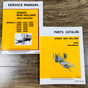 New Holland 1030 Bale Wagon Service Manual Parts Catalog Repair Shop Schematic