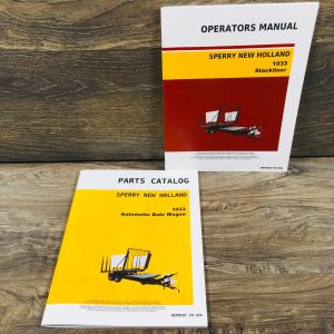 New Holland 1033 Bale Wagon Parts Catalog Operators Manual Set Schematic Views