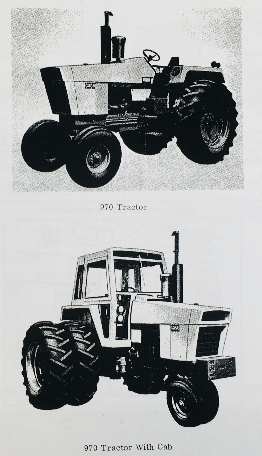 Case 970 Tractor Parts Catalog Operators Manual Owners Book Set Prior to 8675001 - Image 2