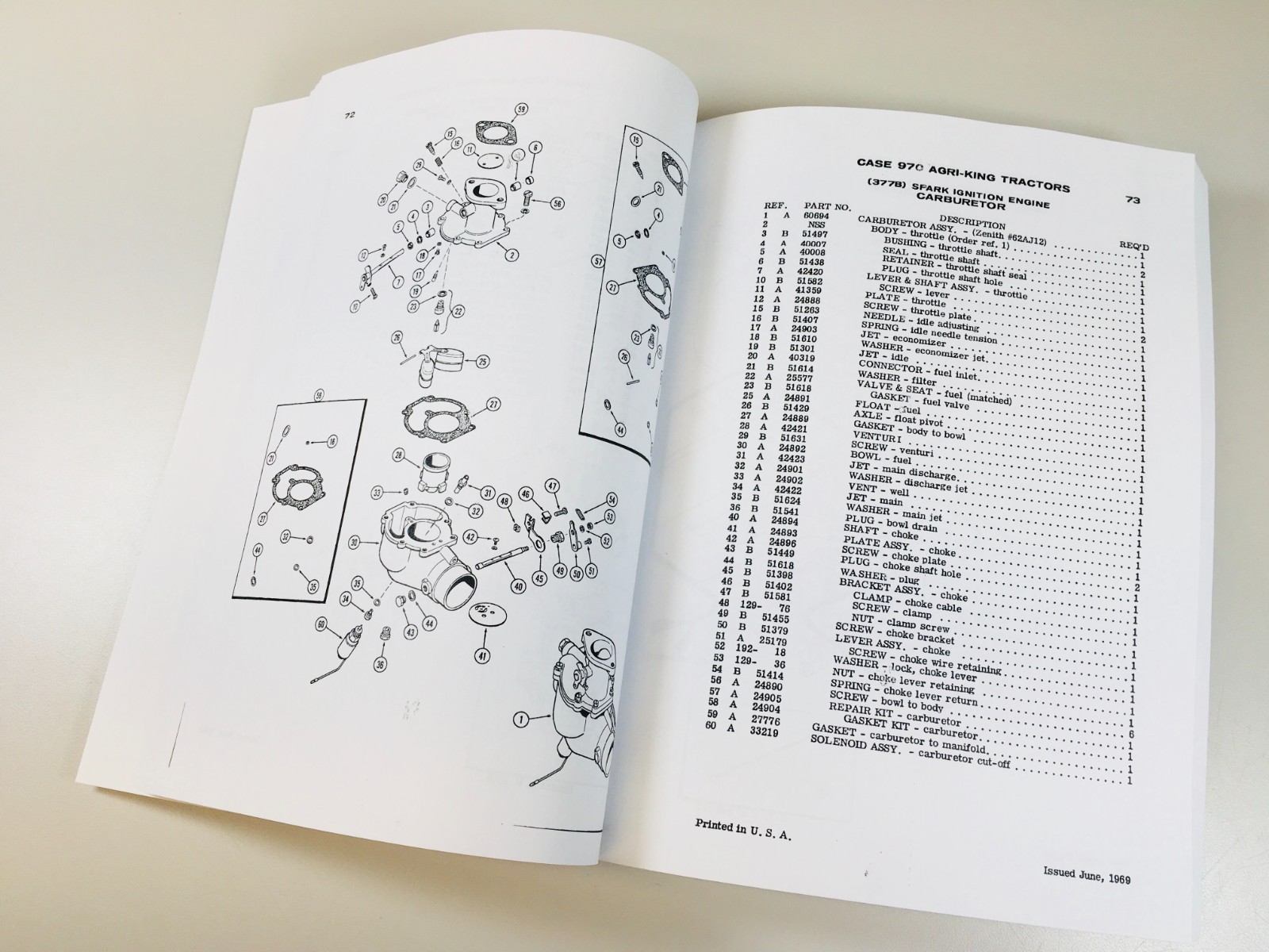 Case 970 Tractor Parts Catalog Operators Manual Owners Book Set Prior to 8675001 - Image 6