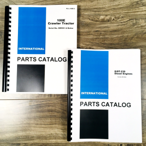 International 100E Crawler Tractor Parts Manual Set Catalog Assembly 0-9500