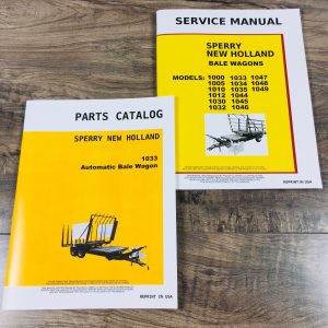 New Holland 1033 Bale Wagon Service Manual Parts Catalog Repair Shop Schematic