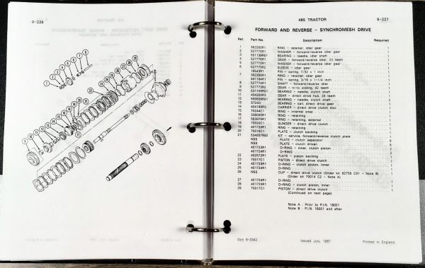 Case IH 485 Tractor Service Manual Parts Catalog Repair Shop Set Workshop Book - Image 21