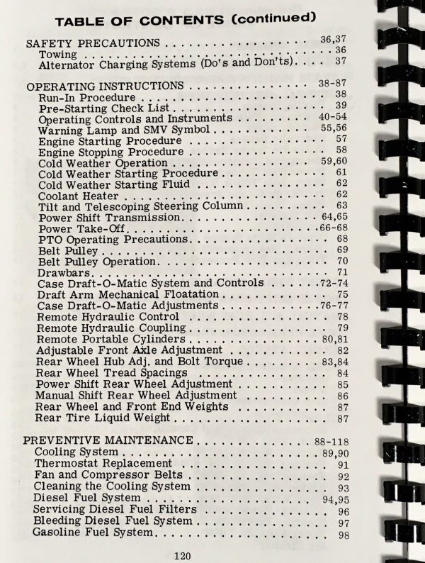 Case 970 Tractor Service Manual Parts Catalog Operators Shop Set Under 8675001 - Image 22