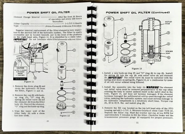 Case 970 Tractor Service Manual Parts Catalog Operators Shop Set Under 8675001 - Image 24