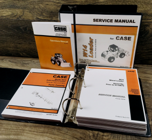 Case W14 Wheel Loader Service Manual Parts Operators Set Repair 9119395-9119672