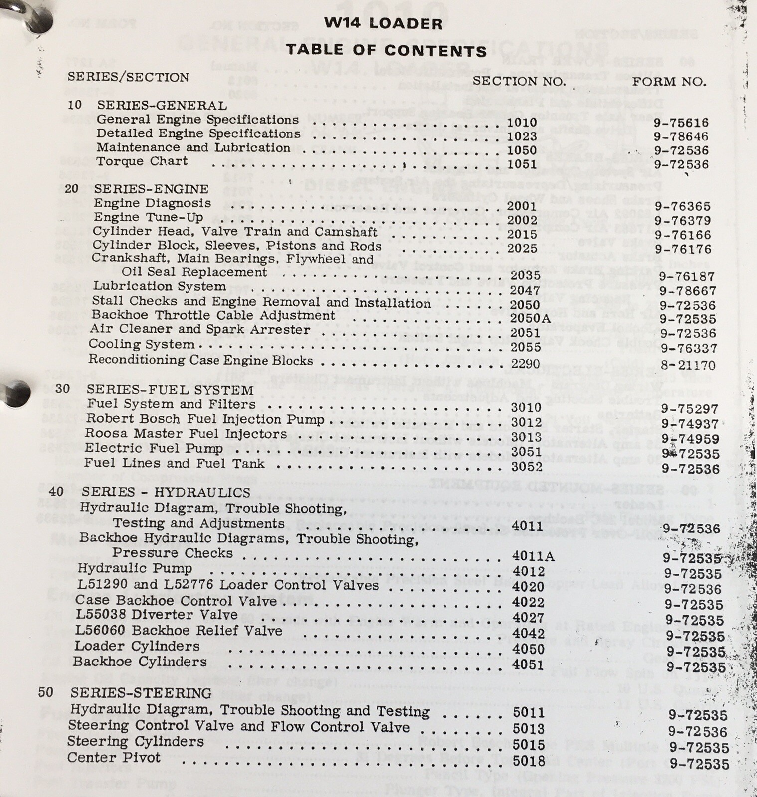 Case W14 Wheel Loader Service Manual Parts Operators Set Repair 9119395-9119672 - Image 2