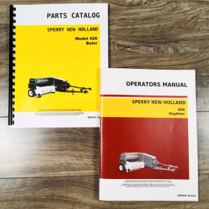 New Holland 426 Baler Parts Catalog Operators Manual Set Owners Assembly Book