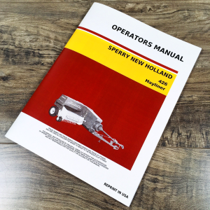 New Holland 426 Hayliner Baler Operators Manual Owners Book Maintenance