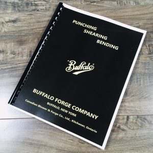 How-To Metal Working Punching Shearing Bending Handbook Buffalo Forge Co.