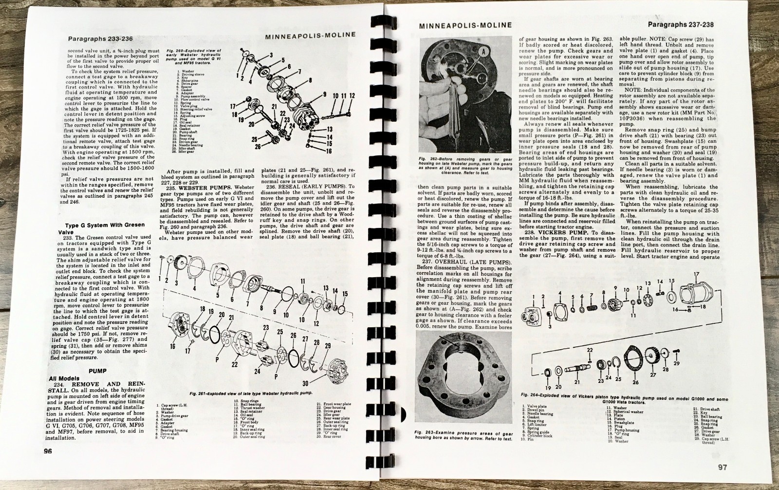 Minneapolis Moline G VI GVI Diesel Tractor Service Parts Manual Set Repair Book - Image 4