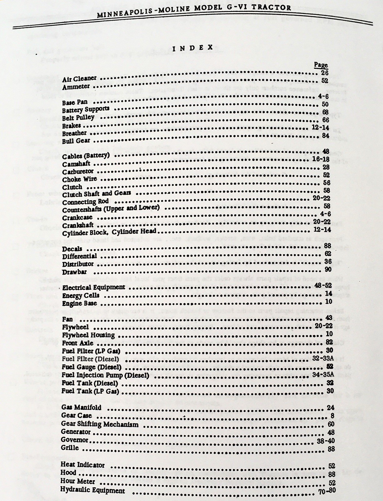 Minneapolis Moline G VI GVI Diesel Tractor Service Parts Manual Set Repair Book - Image 8