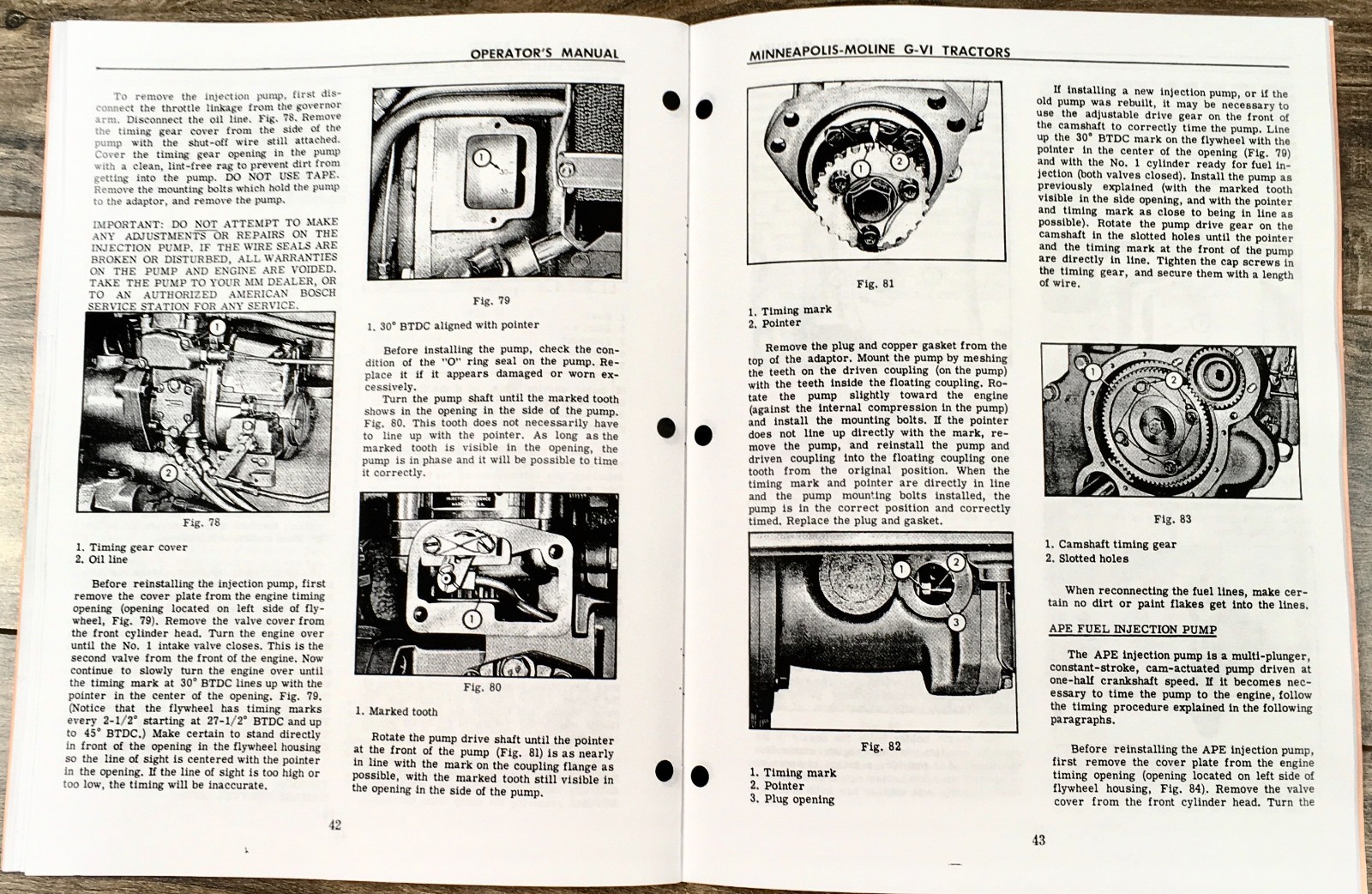 Minneapolis Moline G VI GVI Diesel Tractor Service Parts Operators Manual Set - Image 11