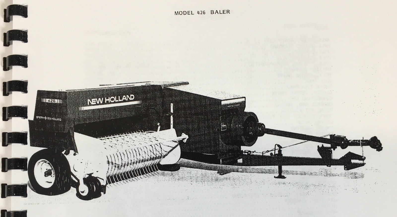 New Holland 426 Baler Service Manual Parts Catalog Operators Set Shop Twine Tie - Image 2