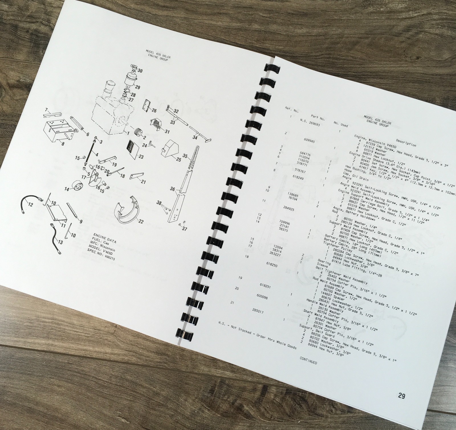 New Holland 426 Baler Service Manual Parts Catalog Operators Set Shop Twine Tie - Image 8