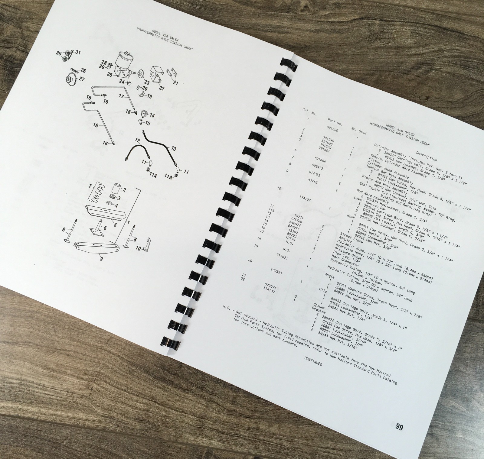 New Holland 426 Baler Service Manual Parts Catalog Operators Set Shop Twine Tie - Image 10