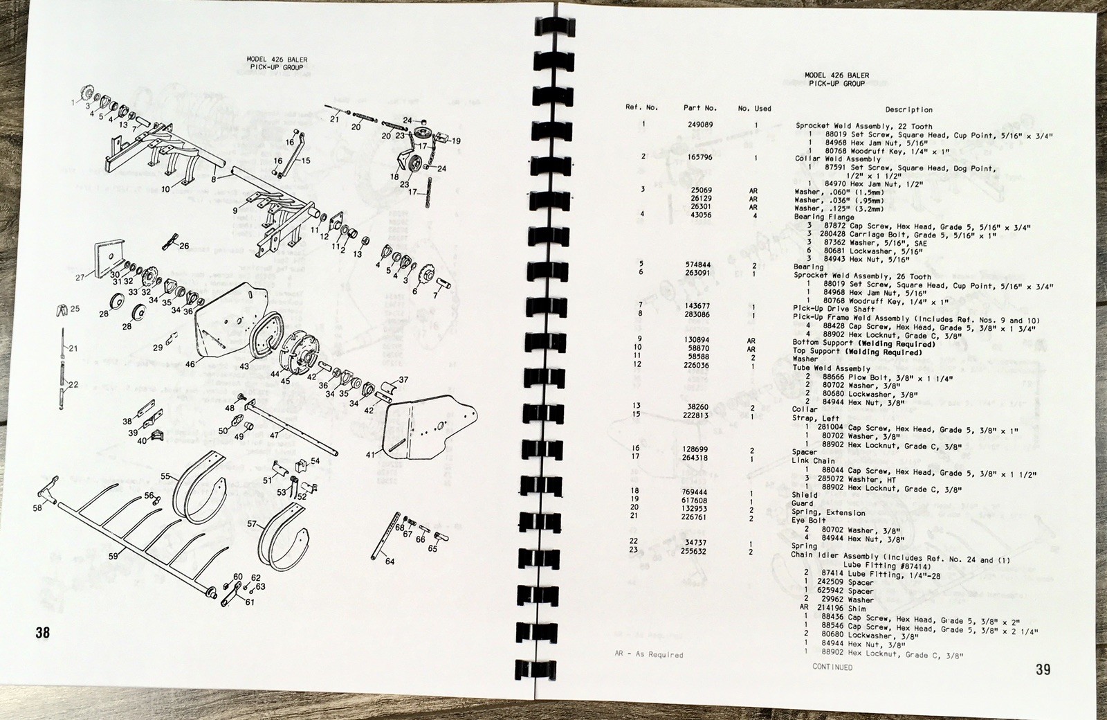 New Holland 426 Baler Service Manual Parts Catalog Operators Set Shop Twine Tie - Image 14