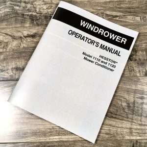 Hesston 1110 1120 Mower Conditioner Operators Manual Owners Book Maintenance