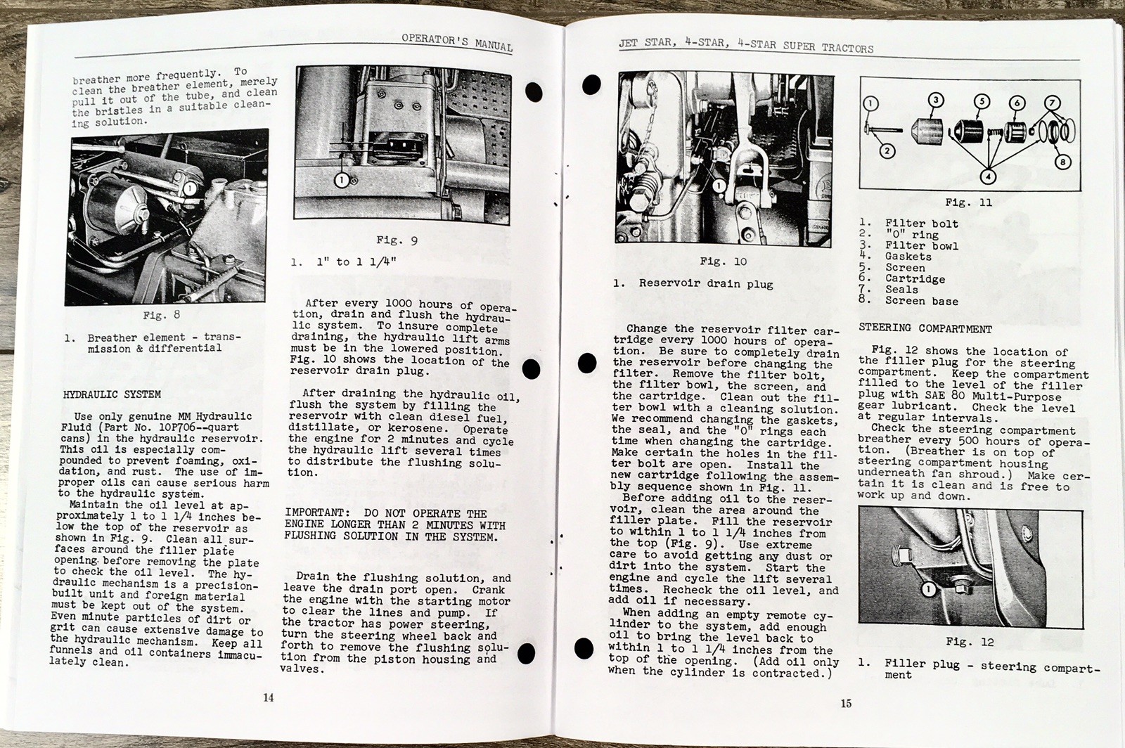 Minneapolis Moline 4 Star Super Tractor Service Parts Operators Manual Set Shop - Image 12