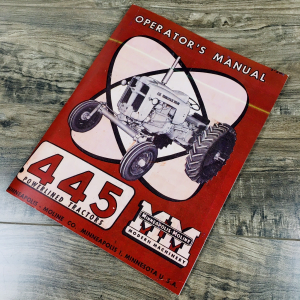 Minneapolis Moline 445 Powerlined Tractor Operators Manual Owners Maintenance
