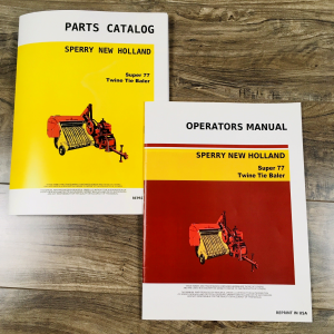 New Holland Super 77 Baler Parts Catalog Operators Manual Set Owners Book