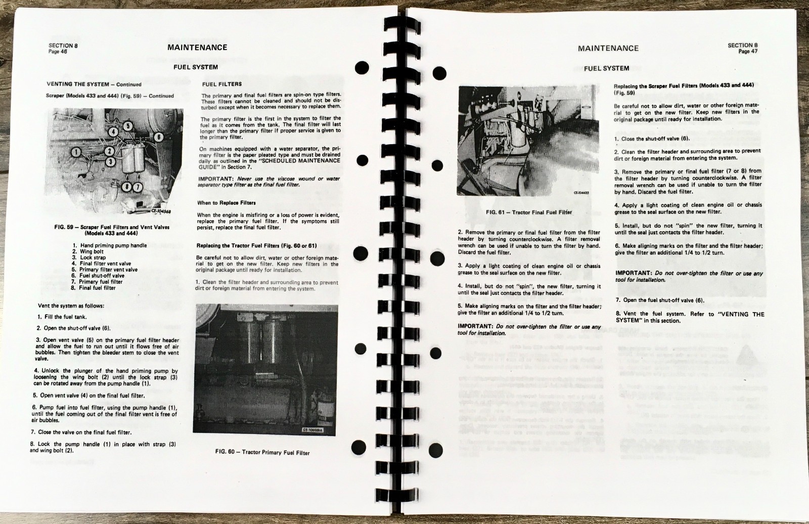 International 433 444 Pay Scraper Service Parts Operators Manual Set Repair V800 - Image 9