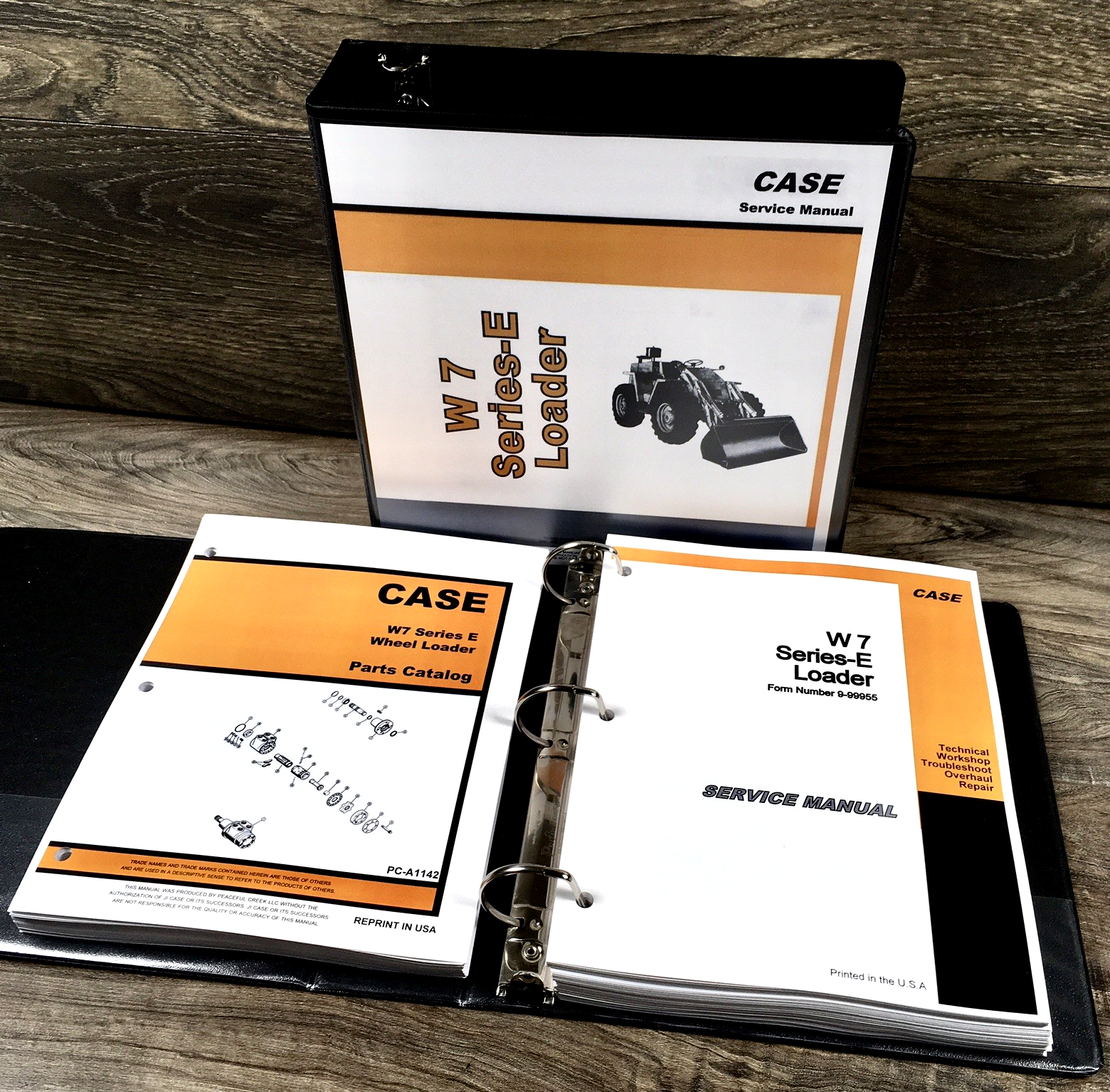 Case W7E Wheel Loader Service Manual Parts Catalog Repair Set Assembly Shop Book
