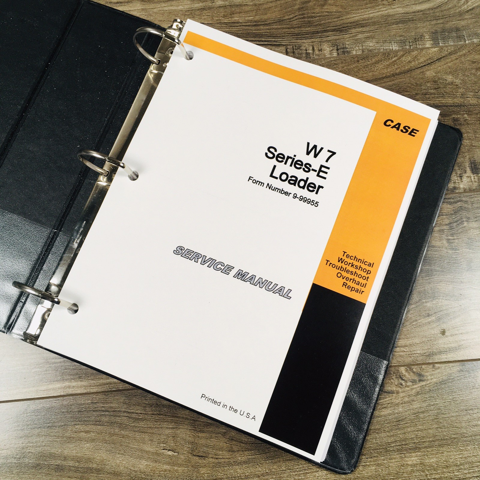 Case W7E Wheel Loader Service Manual Parts Catalog Repair Set Assembly Shop Book - Image 2