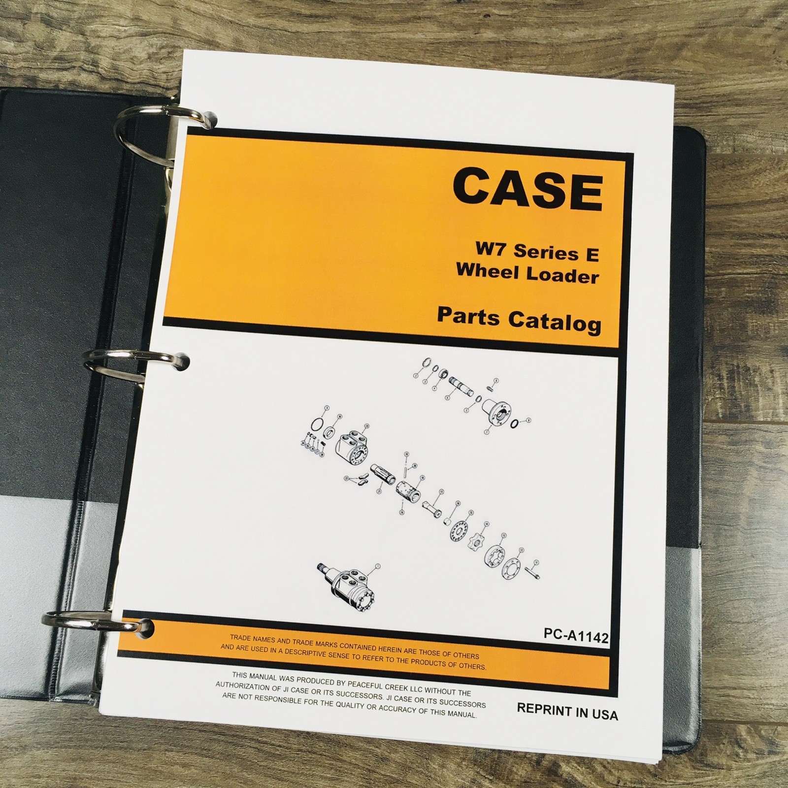 Case W7E Wheel Loader Service Manual Parts Catalog Repair Set Assembly Shop Book - Image 15