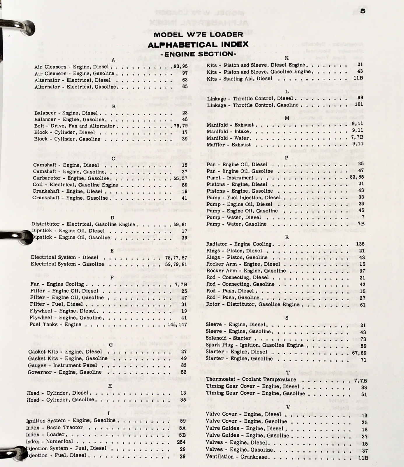 Case W7E Wheel Loader Service Manual Parts Catalog Repair Set Assembly Shop Book - Image 16