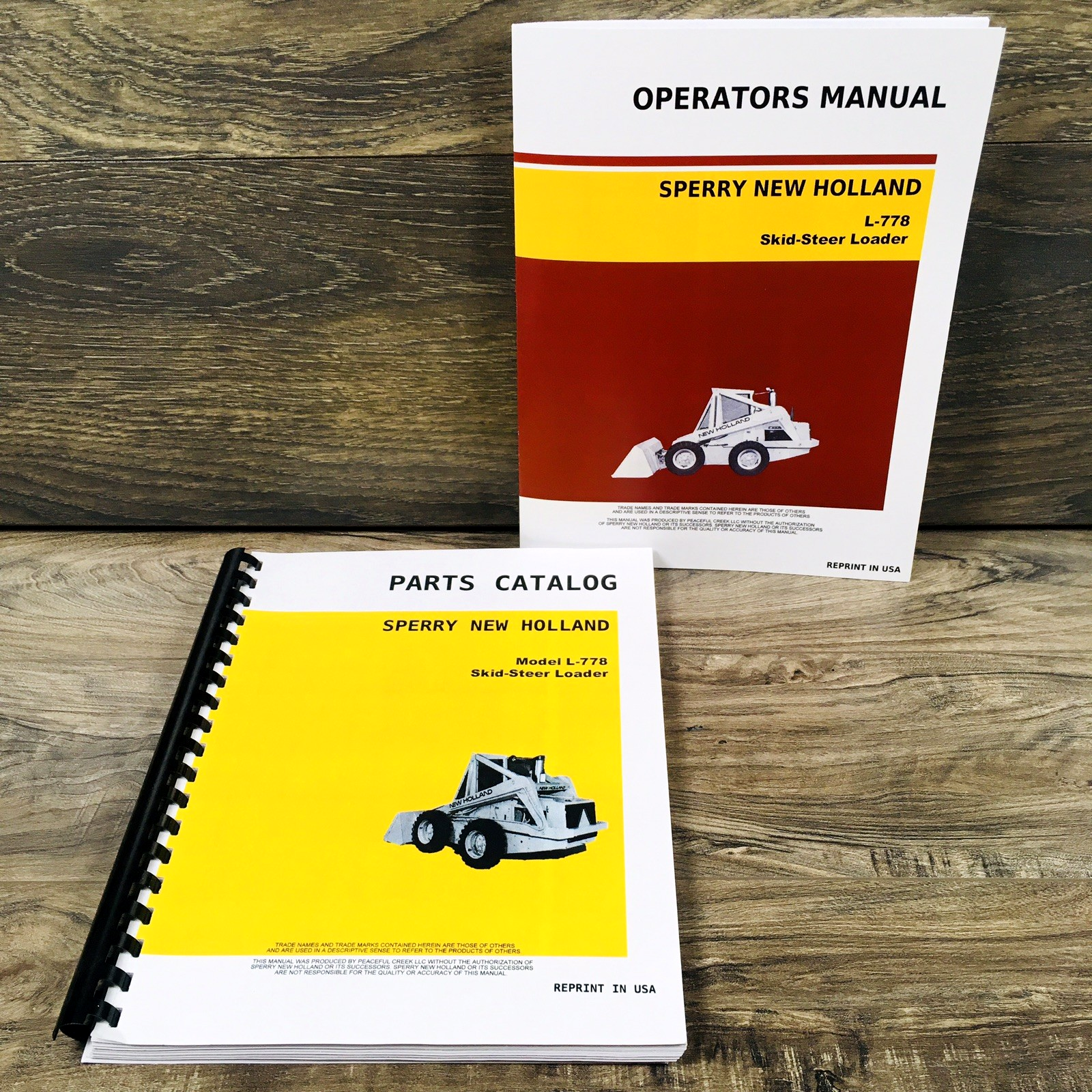 New Holland L-778 L778 Skid-Steer Parts Catalog Operators Manual Owners Book