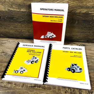 New Holland L-778 L778 Skid-Steer Service Manual Parts Catalog Operators Repair