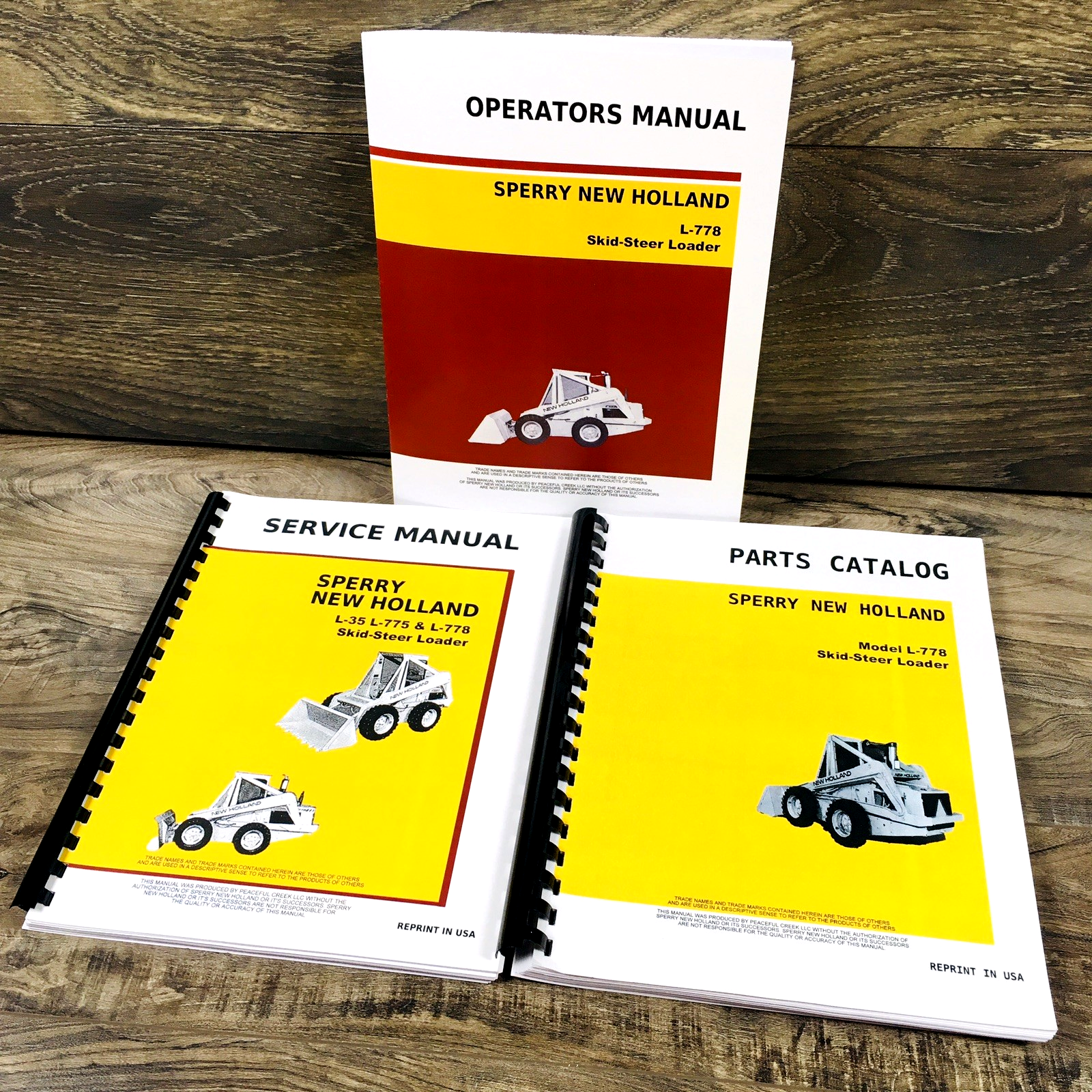 New Holland L-778 L778 Skid-Steer Service Manual Parts Catalog Operators Repair