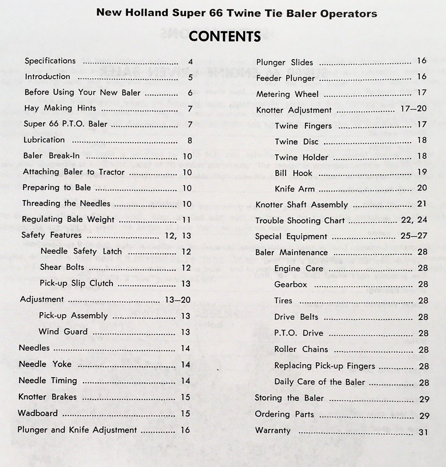 New Holland Super 66 Baler Service Manual Parts Catalog Operators Set Repair - Image 4