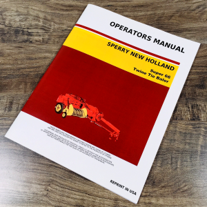 New Holland Super 66 Baler Operators Manual Owners Book Maintenance Twine Tie