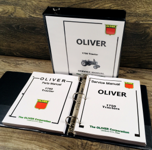 Oliver 1750 Tractor Service Parts Catalog Manual Set Repair Workshop Shop Book