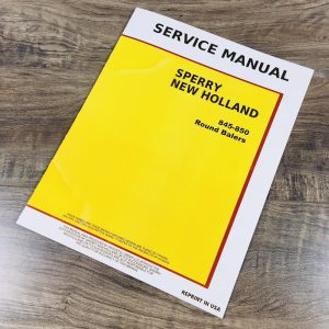 New Holland 845 850 Round Baler Angle Gear Box Service Manual Repair Shop