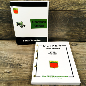 Oliver 1750 Tractor Parts Catalog Operators Manual Set Owners Assembly Book