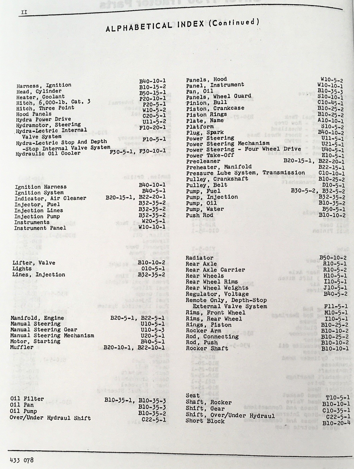 Oliver 1750 Tractor Parts Manual Catalog Book Assembly Schematics Exploded Views - Image 3