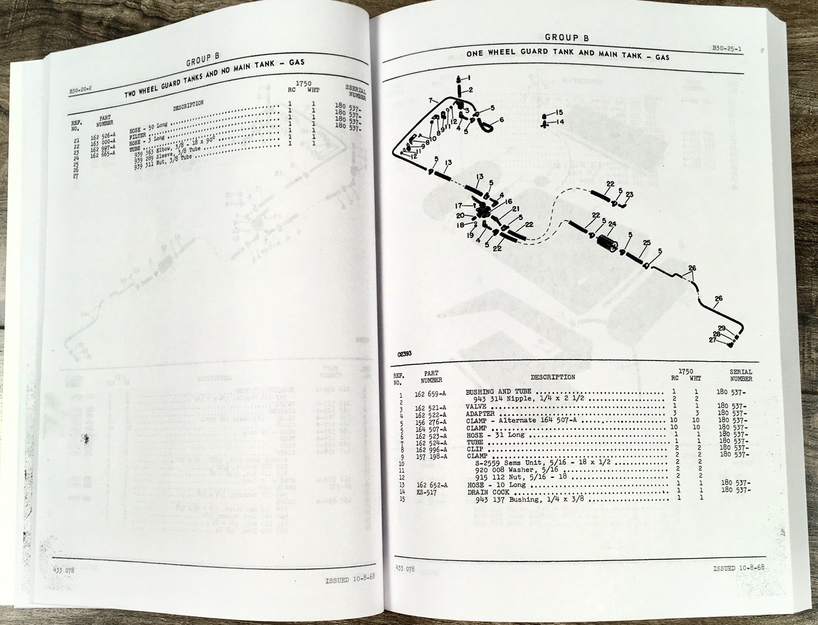 Oliver 1750 Tractor Parts Manual Catalog Book Assembly Schematics Exploded Views - Image 6