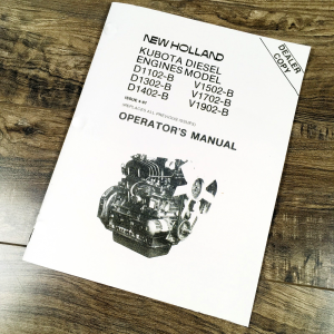 Kubota D1302 Engine Fits L275Dt L275Dts L275Dtsc Tractor Operators Manual Owners