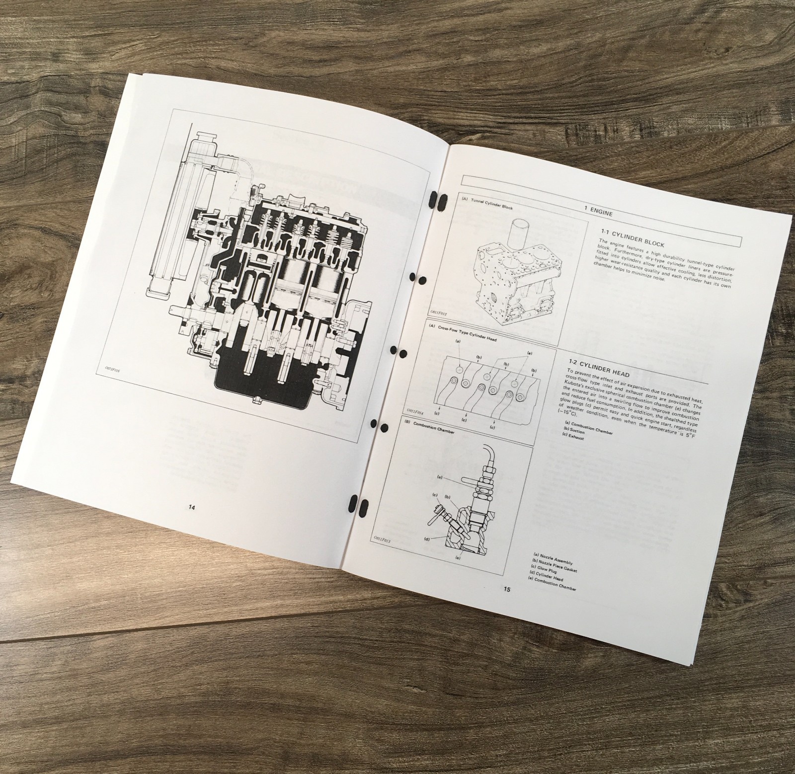 Kubota D1302 Engine Fits L275F L275Fs Tractor Service Manual Operators Set Shop - Image 4