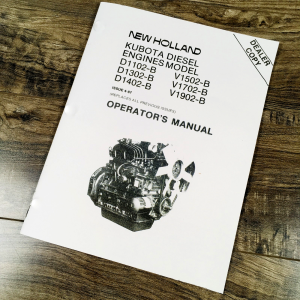 Kubota  D1402 Engine Fits L2202 Tractor Operators Manual Owners Maintenance Book