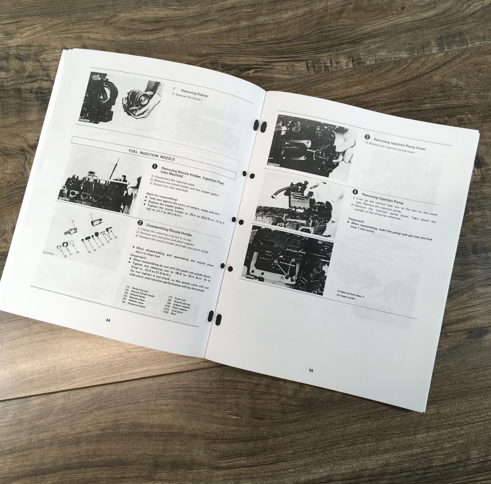 Kubota V1902 Engine Fits Kx101 Excavator Service Manual Operators Set Repair - Image 8