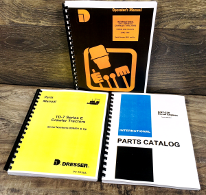 Dresser IH TD-7E Crawler Tractor Parts Operators Manual Set DT239 Owners 9501-Up