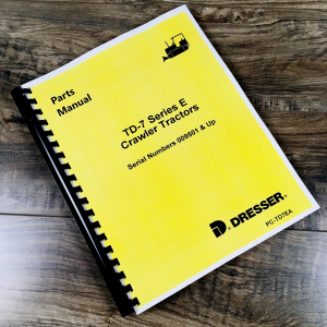 Dresser International TD7E Crawler Tractor Parts Manual Catalog Book 9501-Up